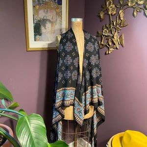 Hippie vest, flowy cardigan - festival wear